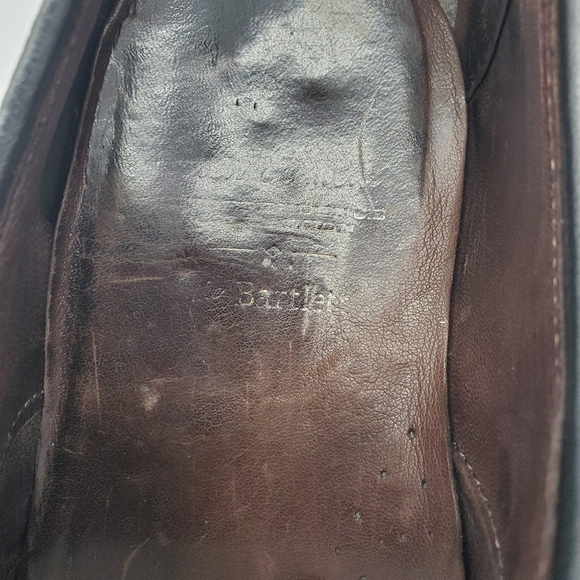 Allen Edmonds Shoe Men's 9 D Bartlett Black Leather Cap Toe Oxfords - Picture 9 of 9